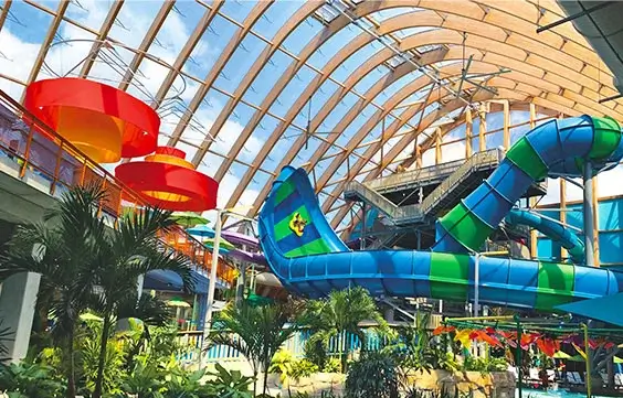 indoors and outdoors waterpark
