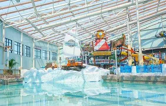indoors and outdoors waterpark
