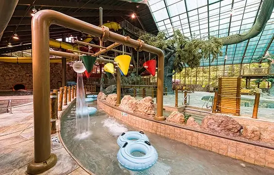 indoors and outdoors waterpark